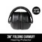 3M 3M 25 dB Soft Foam Folding Earmuffs Black 1 pair 90563H1-DC - alternate 3